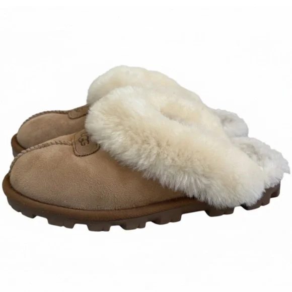 UGG Chestnut “Coquette” Shearling Slipper Size 6 - Picture 1 of 8